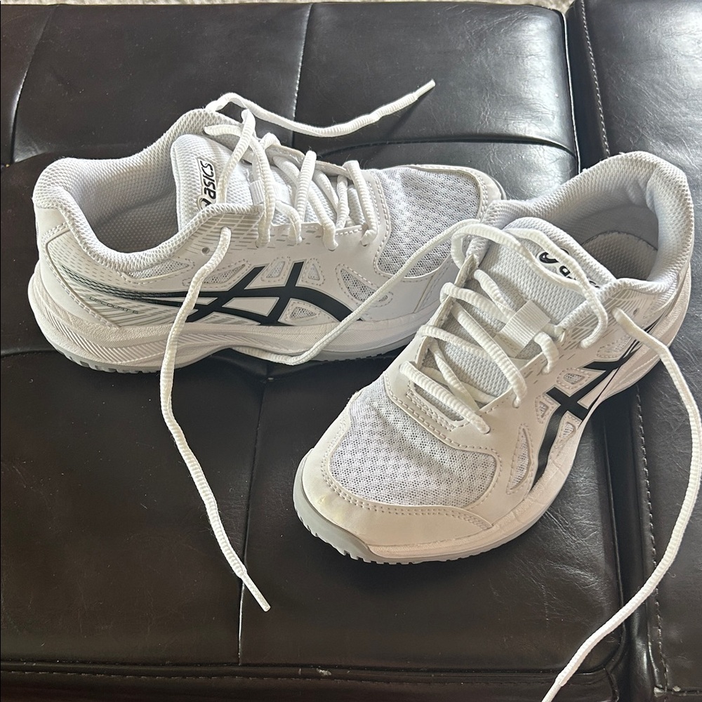 Asics Kids White Sneakers for Volleyball